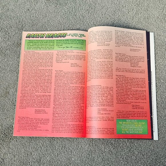 "Mars Attacks Vs. The Savage Dragon" Topps January 1997 Comic 3 of 4. - Picture 4 of 6